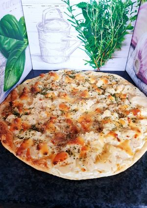 Une photo de Tarte fine aux topinambours #tablierdor2023