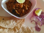 A picture of boiled channa