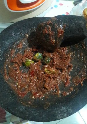 Foto resep Sambel trasi jeruk limau