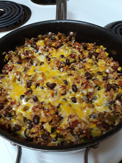 A picture of Black Bean and Rice Skillet.