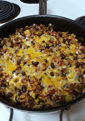 A picture of Black Bean and Rice Skillet.