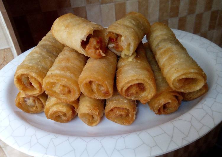 Easiest Way to Make Awsome Sea food spring rolls Cooking Basics for Newbies