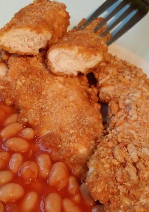 A picture of Vickys Cereal-Breaded Chicken Goujons GF DF EF SF NF.