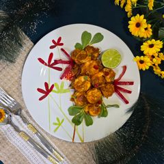 A picture of Spicy Pan-Fried Prawns.