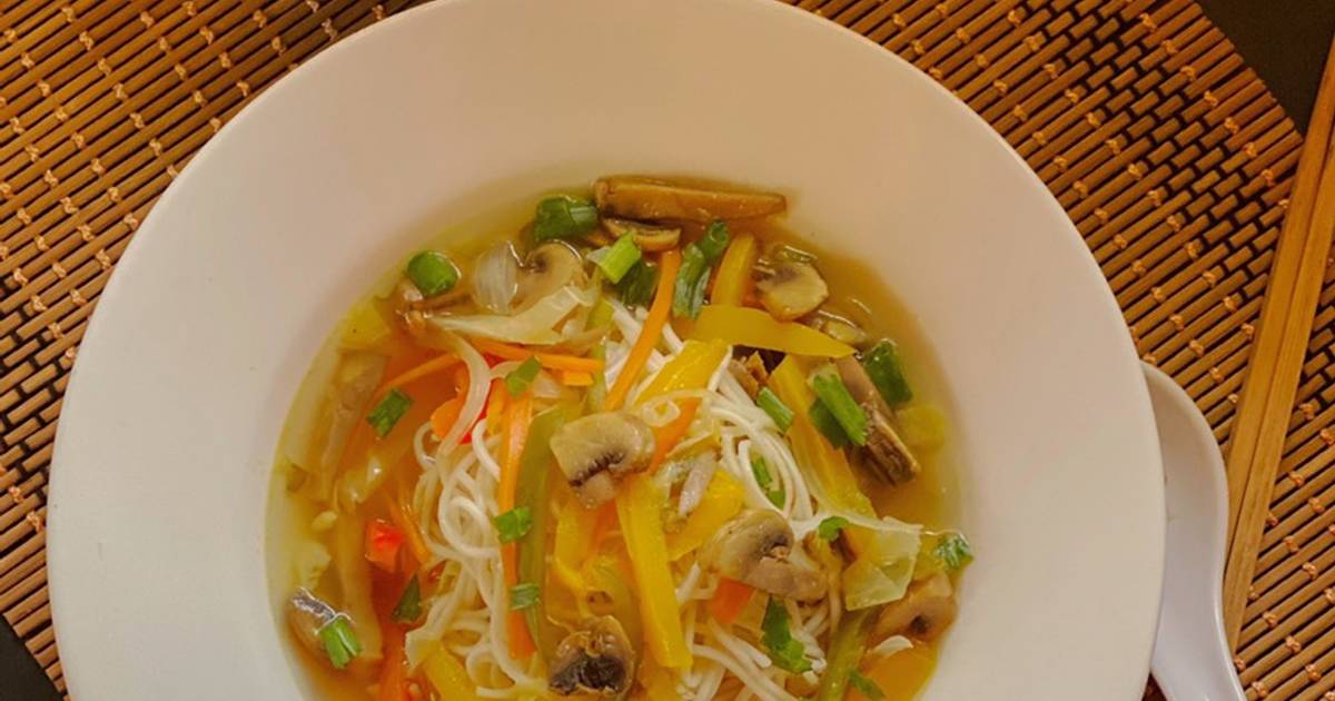 Vegetable Noodle Broth Recipe by Madhumita Bishnu Cookpad