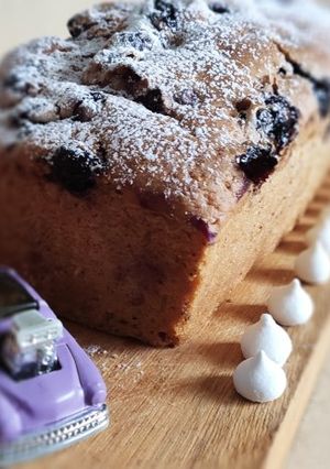 Una foto de Budín simple de arándanos (apta veganos)