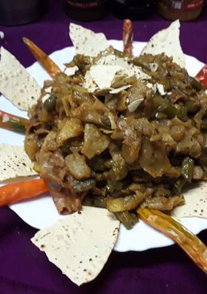 পাঁপড় সবজি (papad sabji in Bengali) রেসিপির প্রধান ছবি