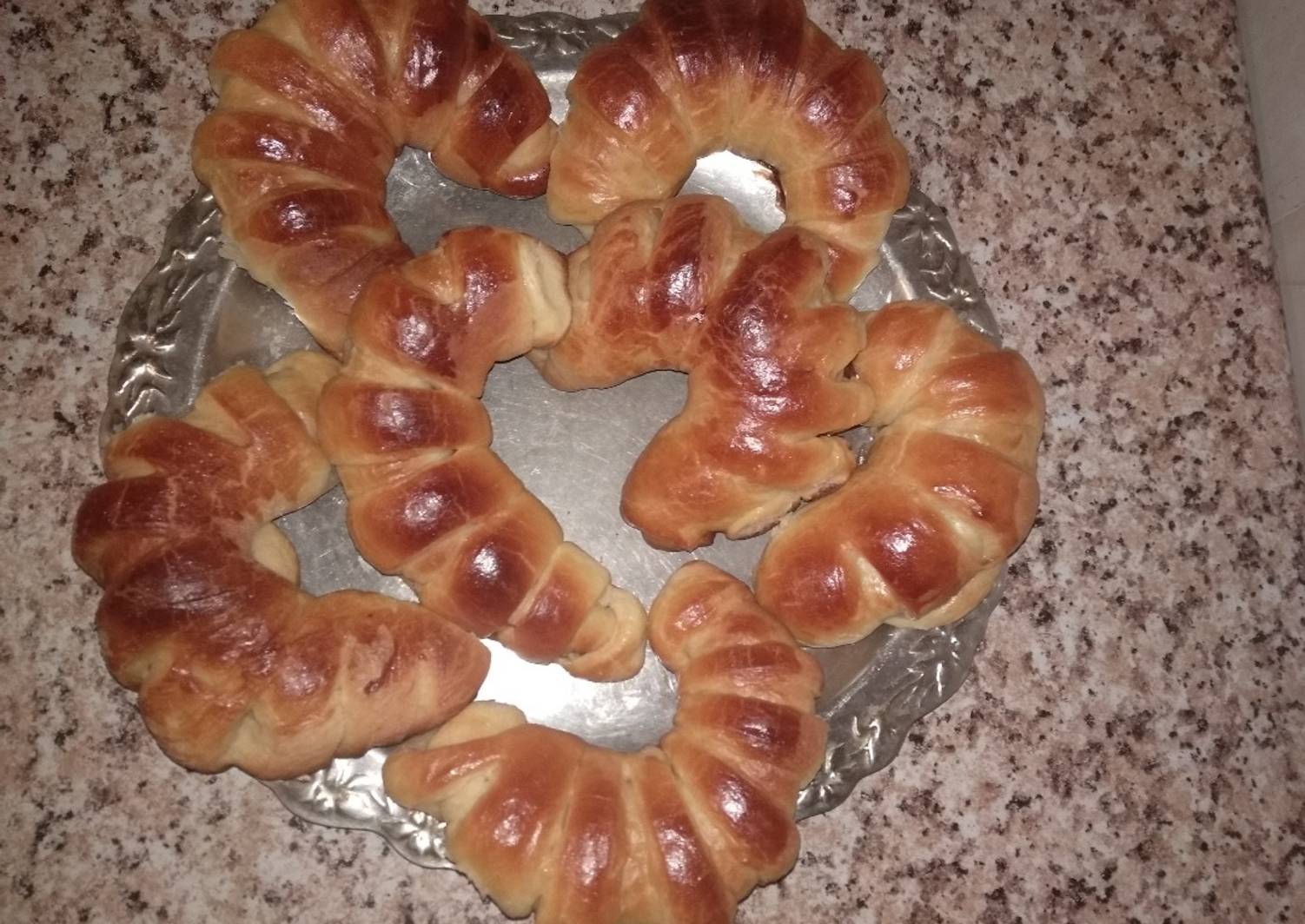 Рогалик Из Дрожжевого Теста Фото