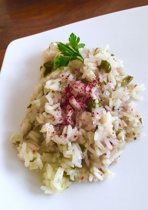 Una foto de Arroz con alcaparras