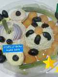 سلاطة أرز بالكراث