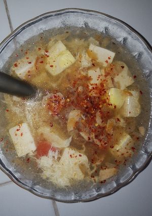 Foto resep Sup tahu telur