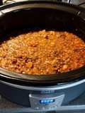 Újévi lencse füstölt hússal lassú főzőben /slow cooker