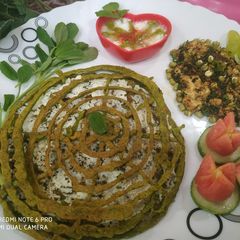 A picture of Methi net Paratha.