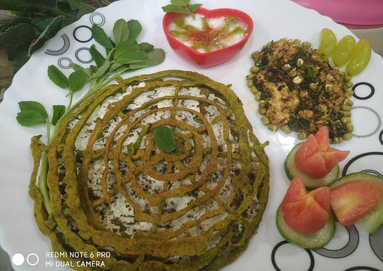 Easiest Way to Make Ultimate Methi net Paratha