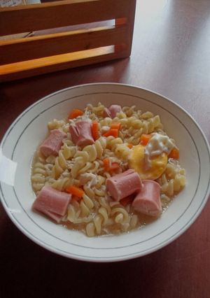 Foto resep Makaroni kuah/ sup makaroni