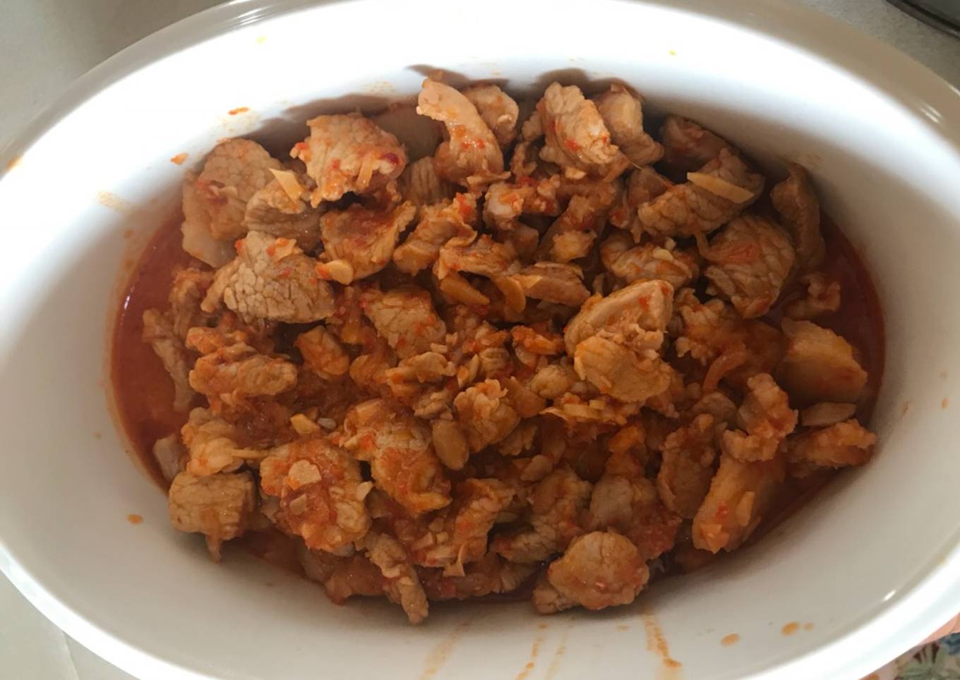 Daging babi (sam can) (no halal)