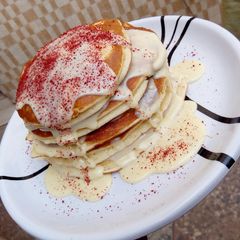 A picture of My fluffy pancakes recipe.