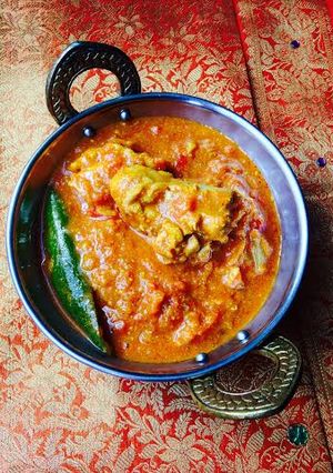 A picture of Chicken Dopiaza.