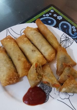 A picture of Vegetable Rolls #cookpadramadan.