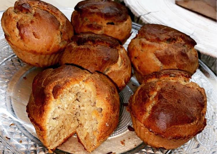 Comment faire Préparer Délicieuse Banane Bread façon muffin au peanut
butter