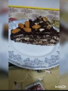 صورة لوصفة كيكة البسكويت البارده من غير فرن