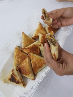 صورة لوصفة سمبوسة باللحمة