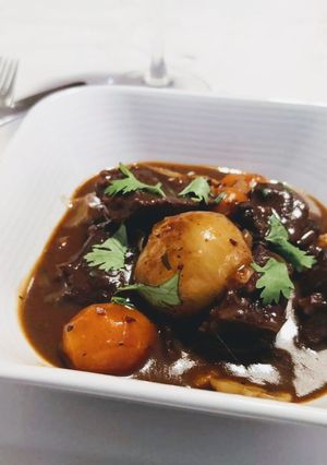 Una foto de Boeuf bourguignon