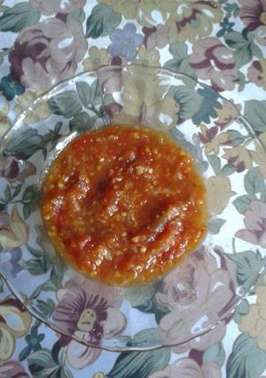 Foto resep Sambel pedas tomat ala bunda afif