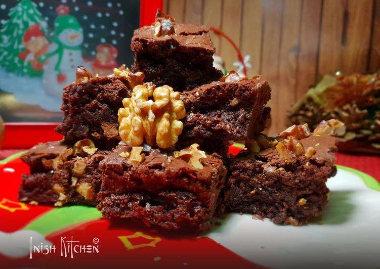 Simple Way to Prepare Super Quick Homemade Walnut brownies