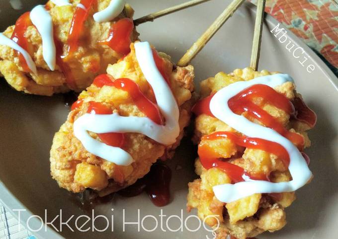 Resep Tokkebi Hot Dog, Enak