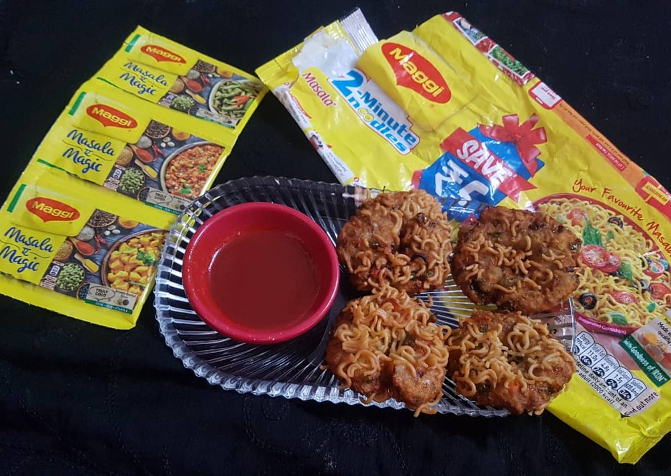 Crispy Maggi donut