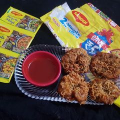 Crispy Maggi donut A picture of Crispy Maggi donut.