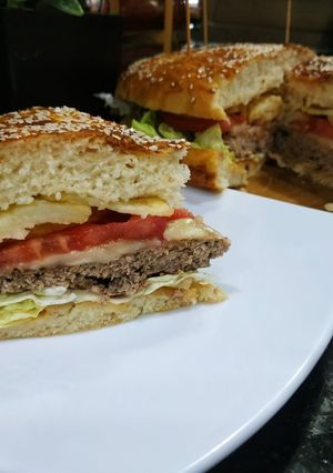 صورة لوصفة هبرغر عائلي 🍔🍔🍔🍔