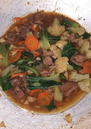 Foto resep Tumis ati ayam / Capcay kuah ati ayam