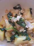 Papas con espinacas