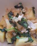 Papas con espinacas