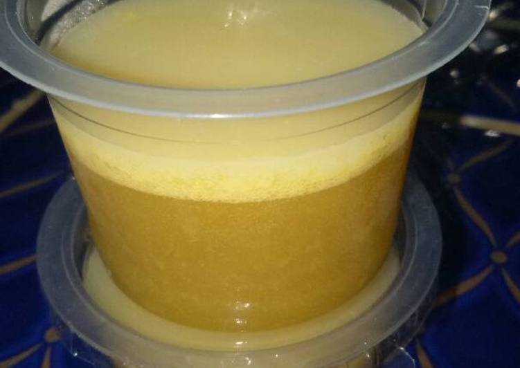 Cara menyajikan Puding mangga vla susu , Enak