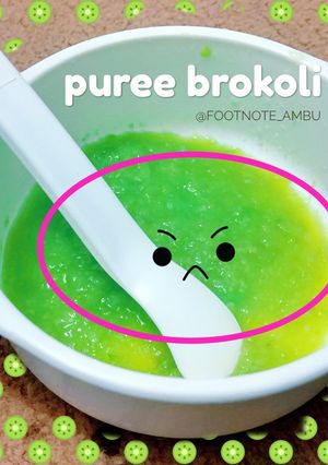 Foto resep Puree brokoli MPASI