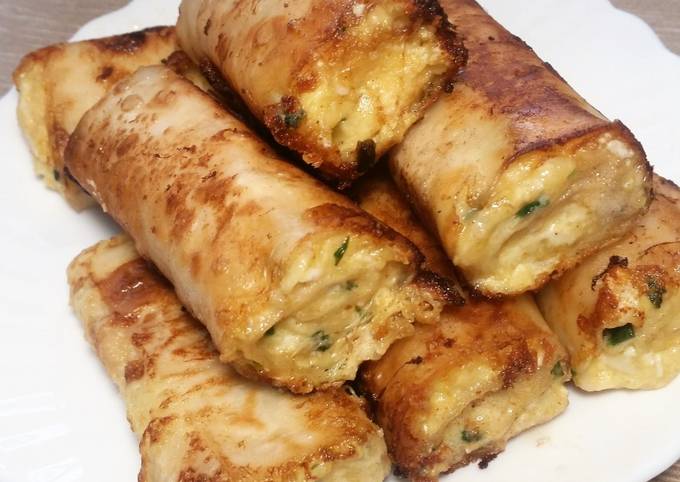 Рулетики из лаваша с яйцом и сыром пошаговый рецепт с