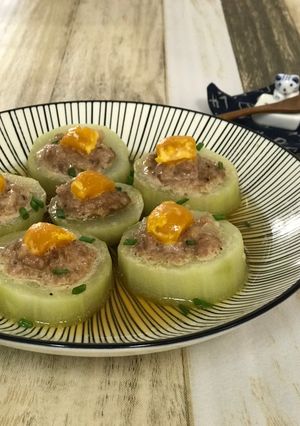 黃瓜鑲肉 的食譜成品照片