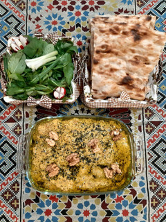 عکسی از دستور کشک و بادمجان دودی