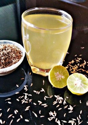 A picture of Cumin detox water.