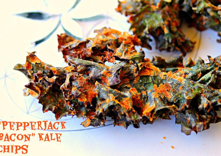 Simple Way to Make Super Quick Homemade Vegan Smoked &#34;Pepperjack-Bacon&#34; Kale Chips (Gluten free, Soy Free, Nut free, Raw, Vegan)