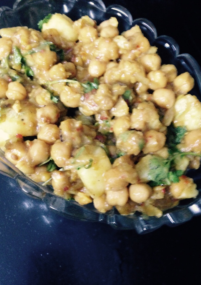 A picture of Chana chaat.