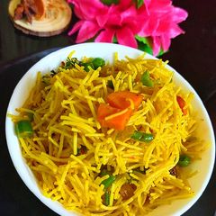 A picture of Veg vermicelli bhat.