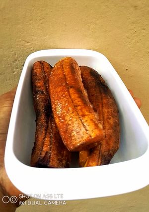 A picture of Peppered Fried Plantain Delight ❤️.