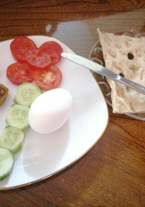 عکسی از دستور صبحانه
