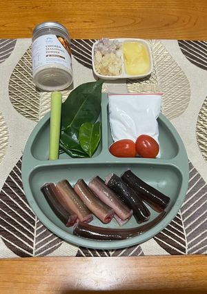 Foto resep Nasi Tim Belut Gurih (Mpasi 9m+)