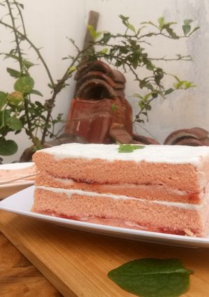 Foto resep Pinky Japanese Cake