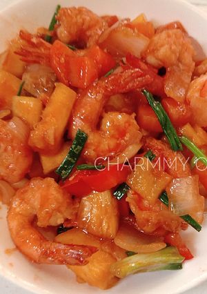 รูปของ ผัดเปรี้ยวหวานกุ้งกรอบ